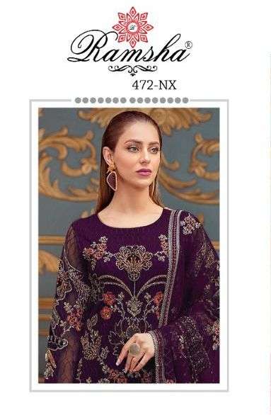 ramsha 472 nx georgette pakistani dresses supplier