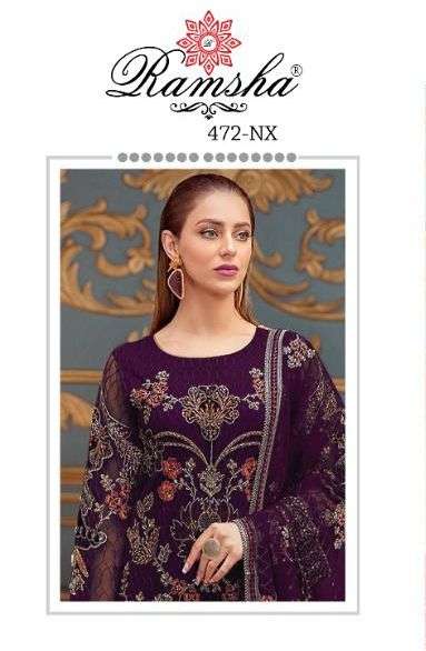 ramsha 472 nx georgette pakistani dresses supplier