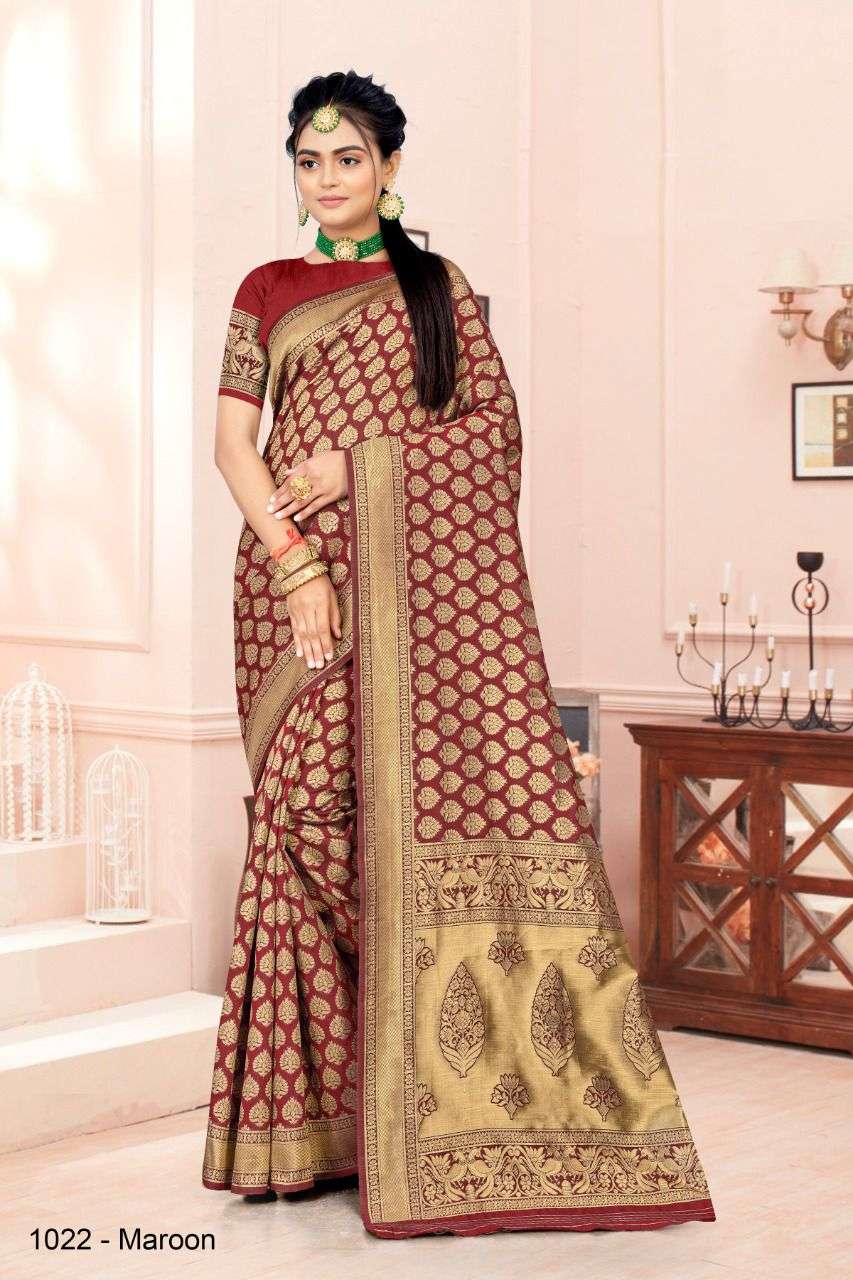 santraj texo fab 1022 design wholesale silk sarees