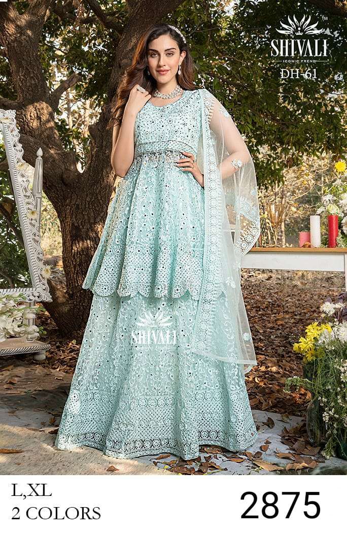 shivali peplum cut party wear wedding exclusive range for women 2022