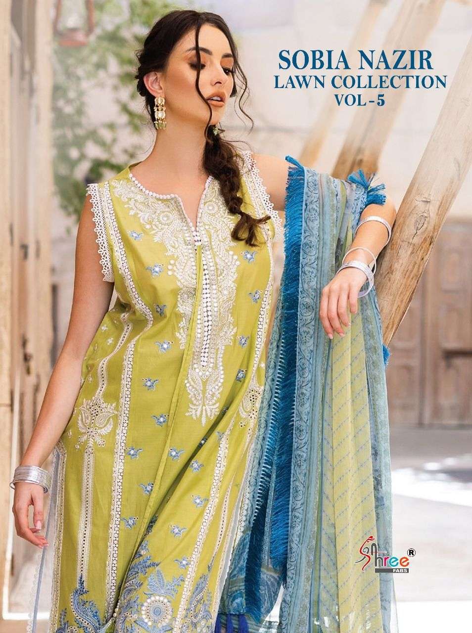 shree fabs sobia nazir lawn collection vol 5 pure cotton pakistani salwar suits
