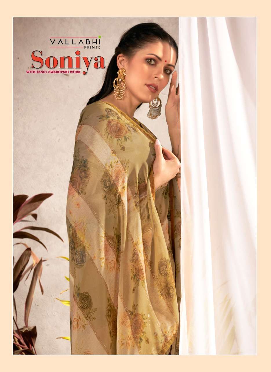 soniya by vallabhi printed georgette fancy sarees