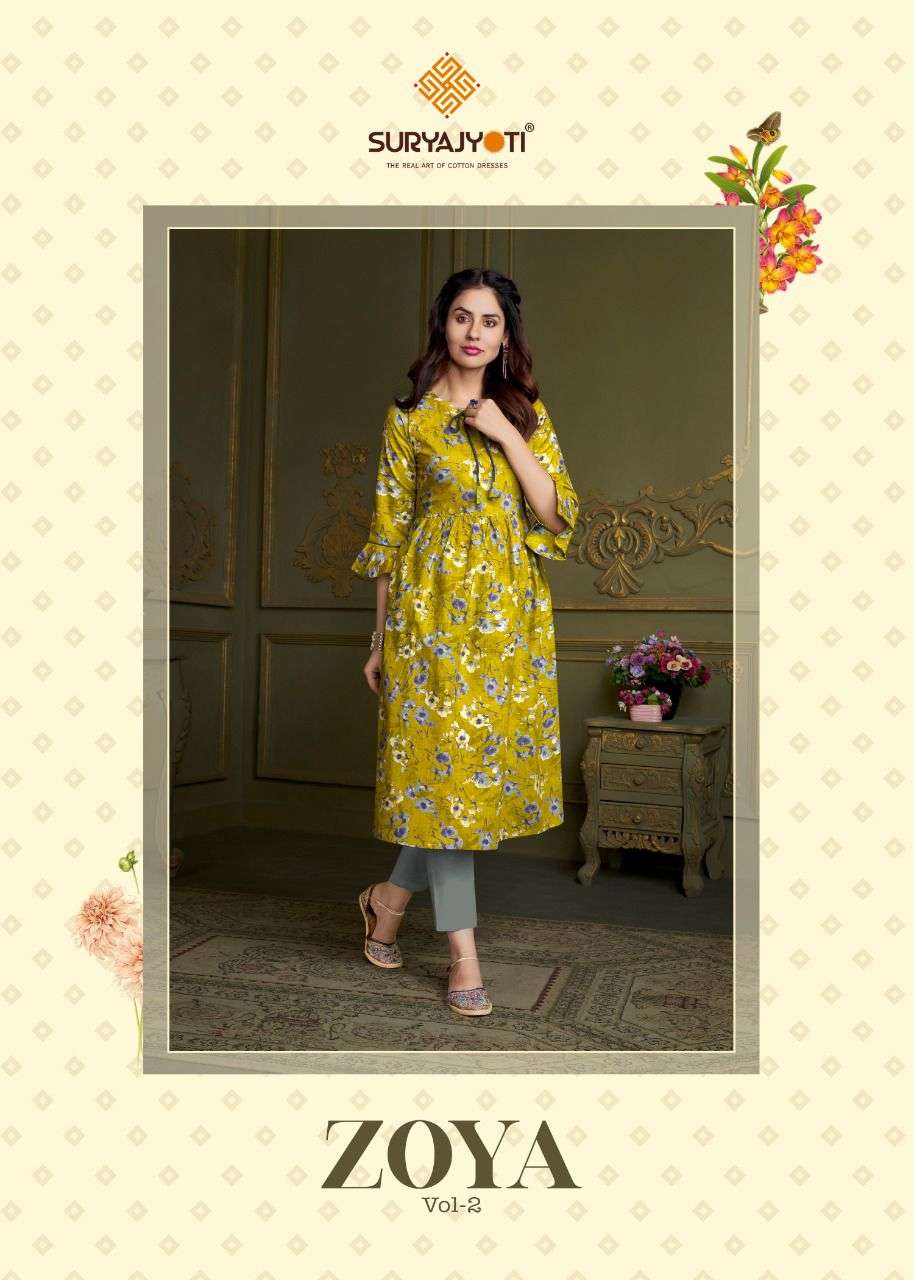 Suryajyoti zoya vol 2 fancy cotton kurti