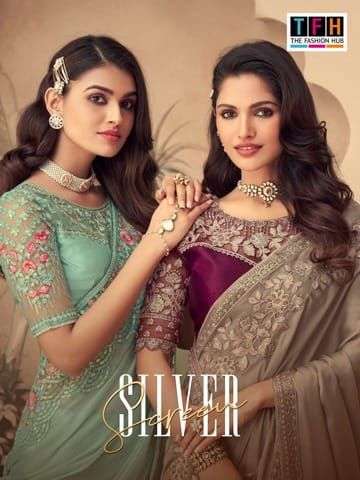 tfh silver screen vol 16 26001-26018 series heavy work indian fancy sarees for women 2022 