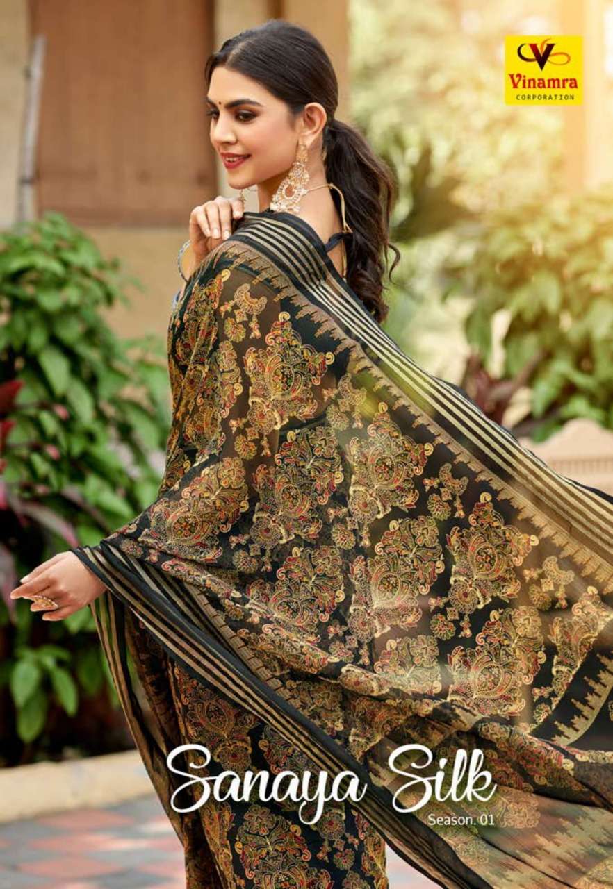 vinamra corporation sanaya silk fancy sarees supplier