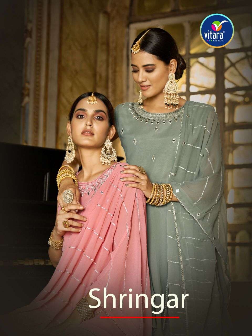 vitara fashion launch shringar exclusive designer kurti with sharara & dupatta