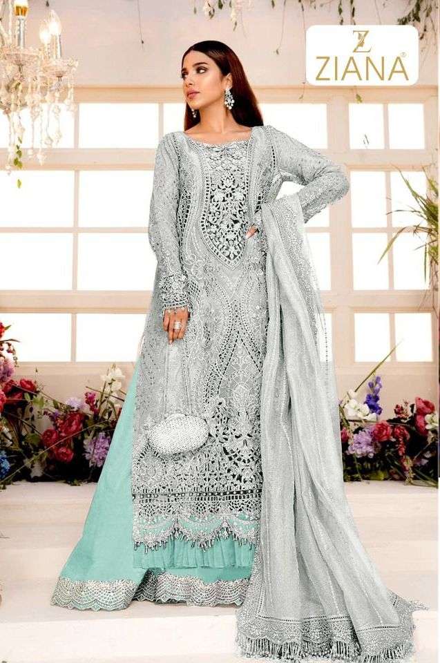 ziana 1251 design colours embroidery dress material at krishna creation surat