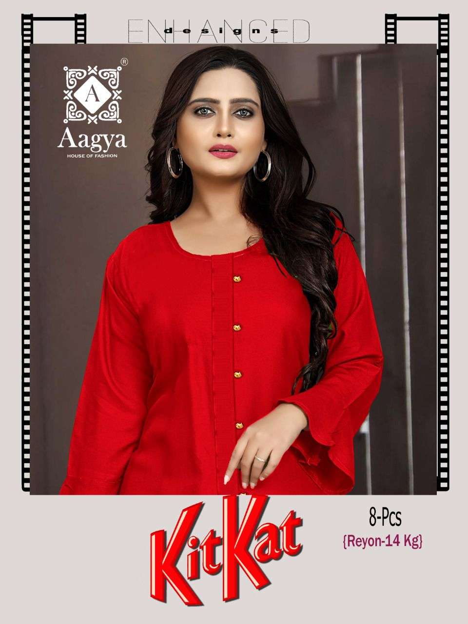AAGYA Kitkat Rayon 14 Kg KURTI CATALOG WHOLESALER BEST RATE