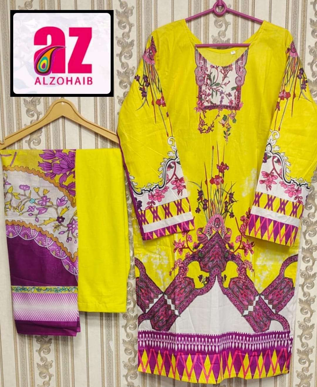 al zohaib zoohra lawn readymade dress collection 