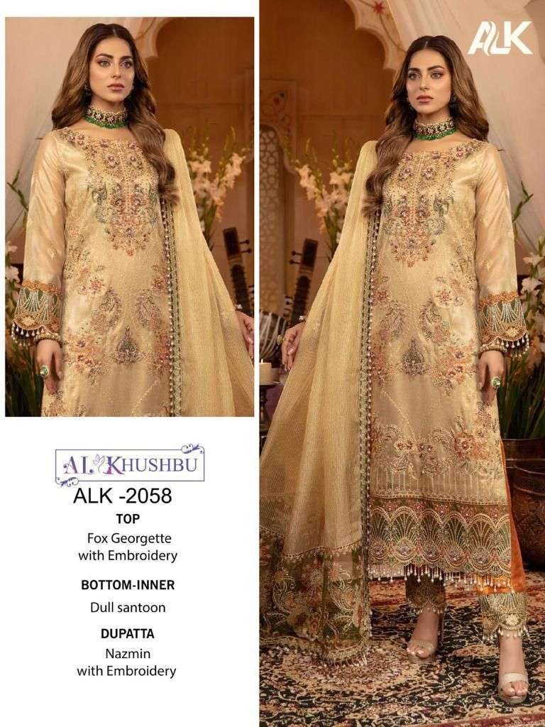 alk 2058 design pakistani suit at singel best rate 