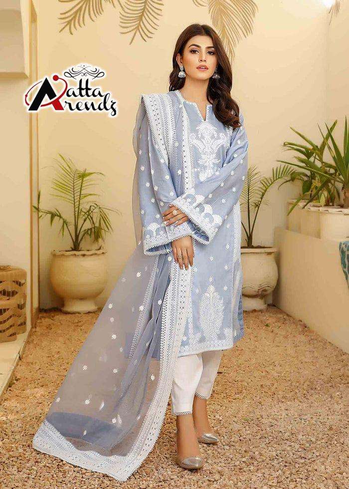 atta trendz 2710 elegant look pakistani full stitch 3 piece collection