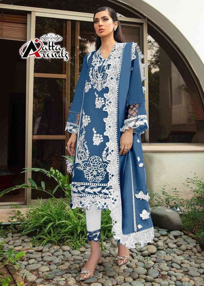 atta trendz 2712 exclusive full stitch pakistani 3 piece collection