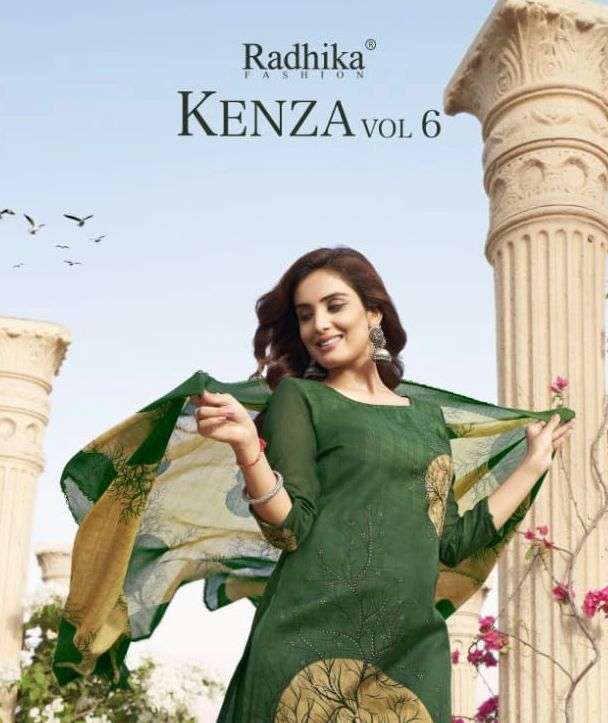 azara kenza vol 6 by radhika fashion cotton dress 