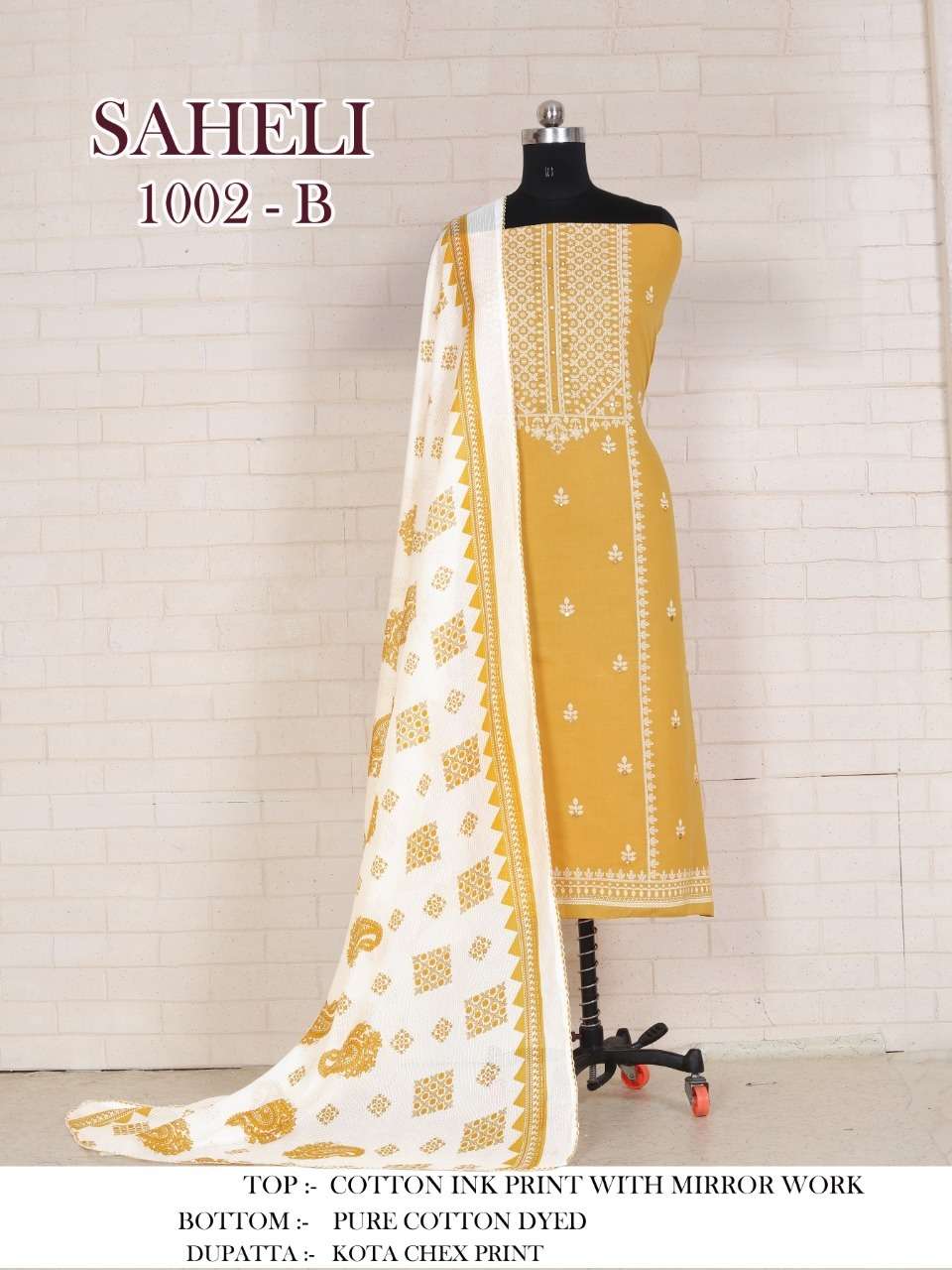 bipson saheli 1002 design cotton suits wholesale 