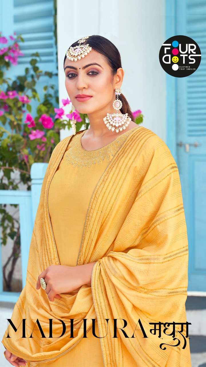 four dots madhura pure muslin fancy salwar kameez