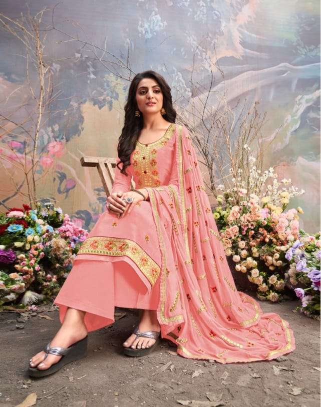 glossy daisy 1475 design oppada silk salwar kameez 