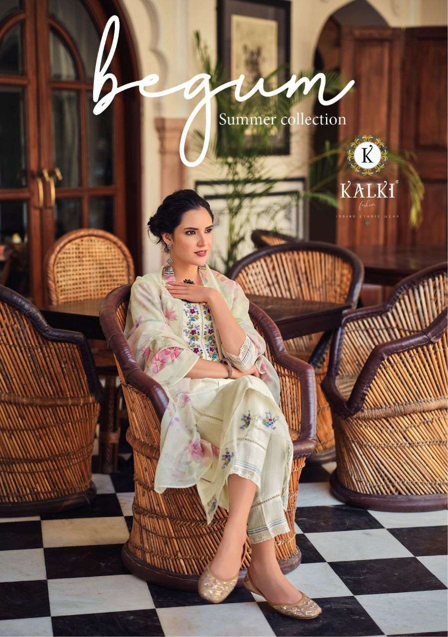 K fashion launch begum cotton designer fancy readymade suits