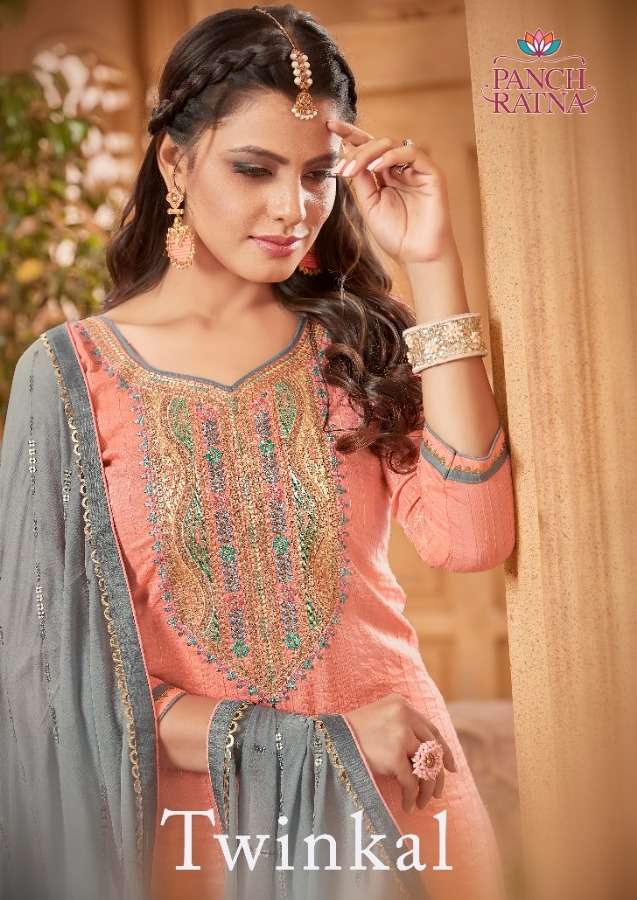 panch ratna twinkal fancy ladies suits catalog at best rate 