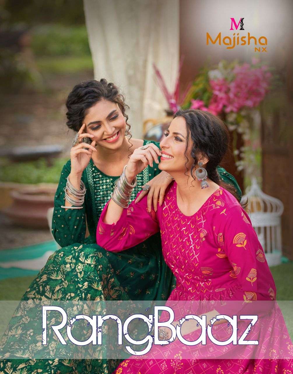 rangbaaz vol 1 by majisha nx rayon long gown supplier 