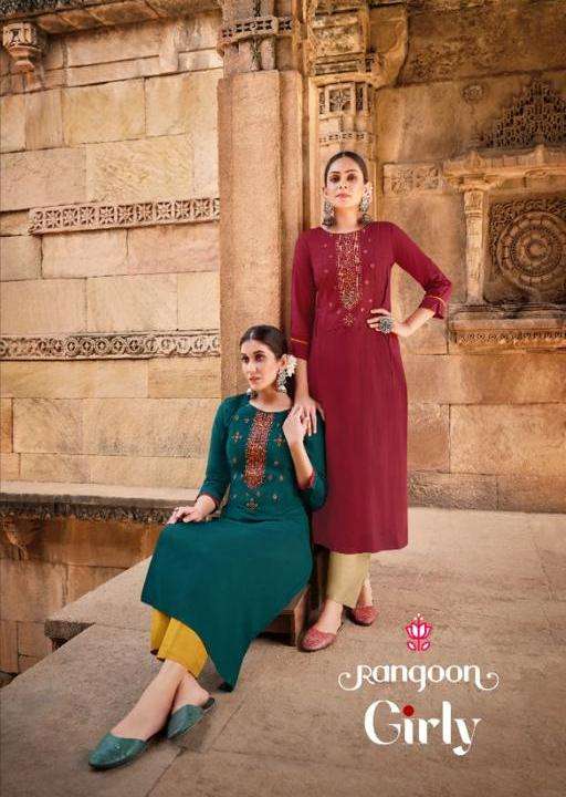 rangoon girly simple work daily wear women girl kurti wholesale stockiest 