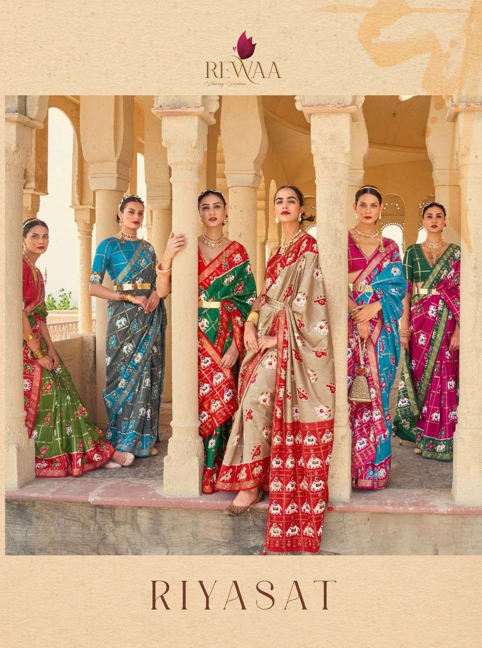 rewaa riyasat 350 design patola sarees wholesaler 