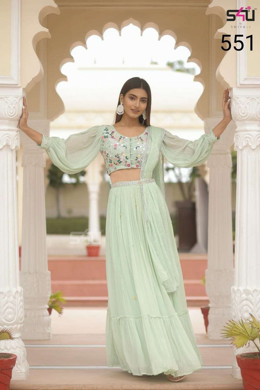 s4u 551 design  kurti combo set of top bottom with dupatta 