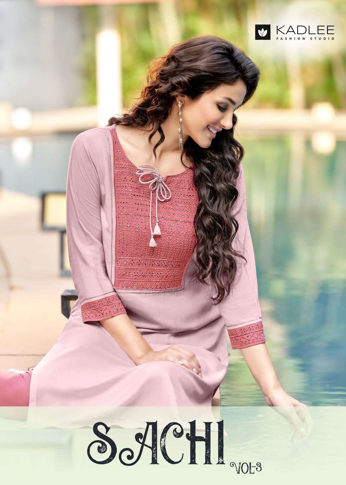 sachi vol 3 by kadlee rayon casual wear kurti supplier