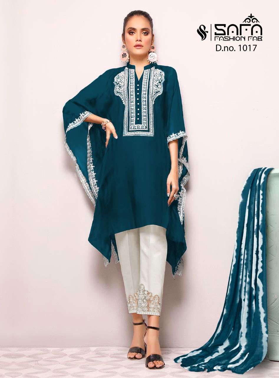 safa fashion 1017 georgette readymade pakistani long dresses