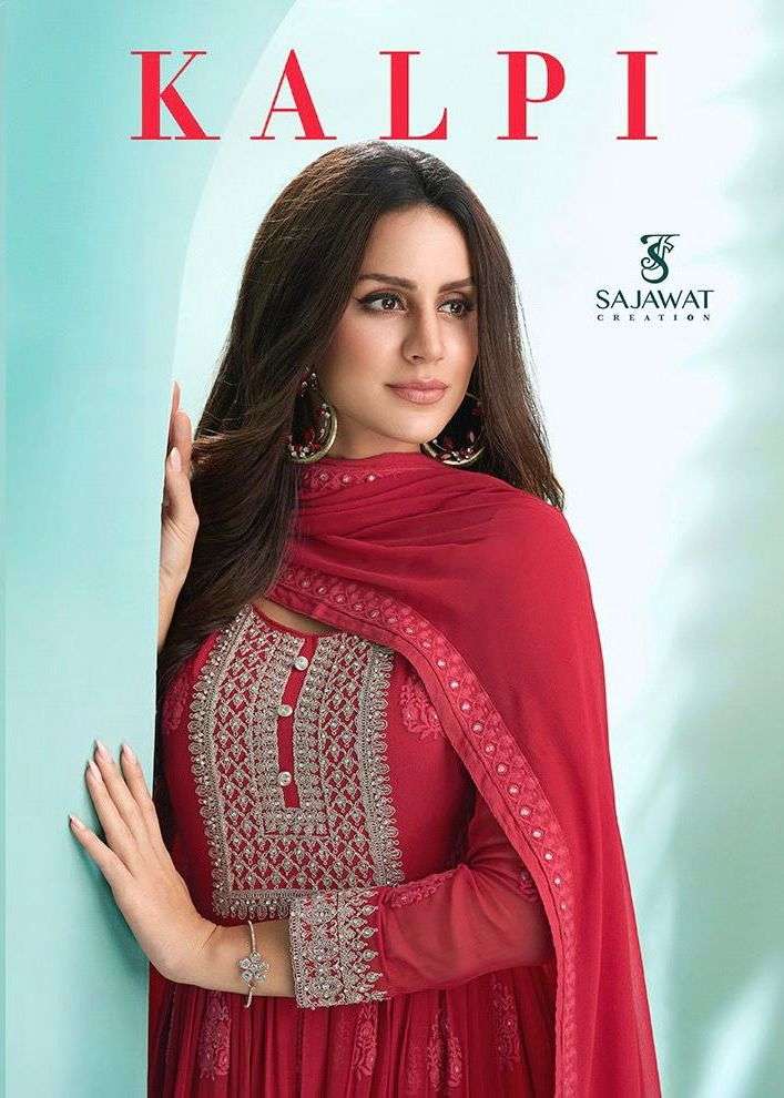 sajawat kalpi vol 1 georgette readymade long salwar suit exports 