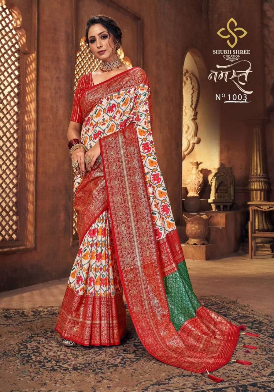 shubh shree creation namaste dola silk sarees latest design 