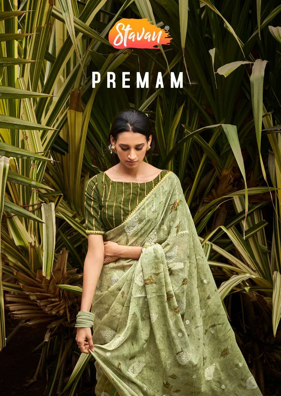 stavan premam pure chiffon printed sarees authorized supplier 