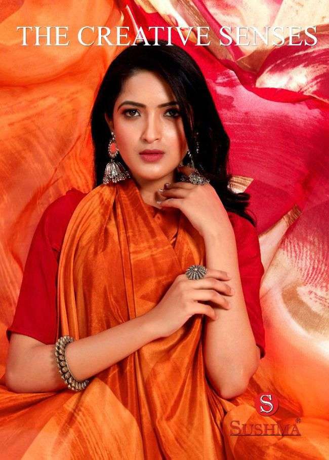 sushma the creative senses crape printed sarees