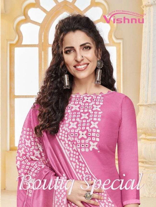 vishnu boutique special gadwal cotton casual dress materials