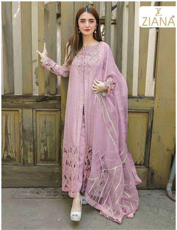 ziana 1361 design colours embroidery dress material at krishna creation surat