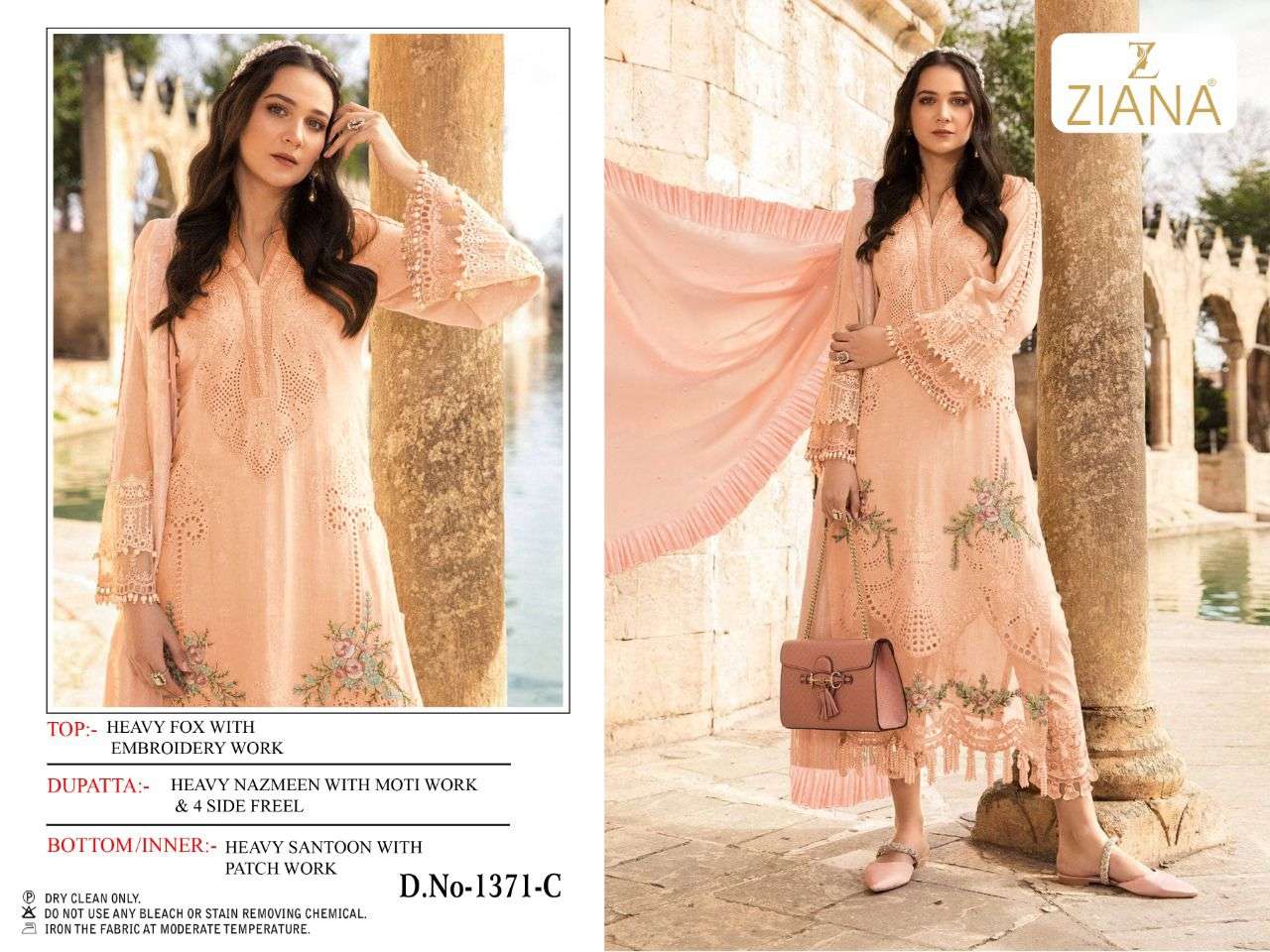 ziana 1371 design paksitani work dresses non catalog 