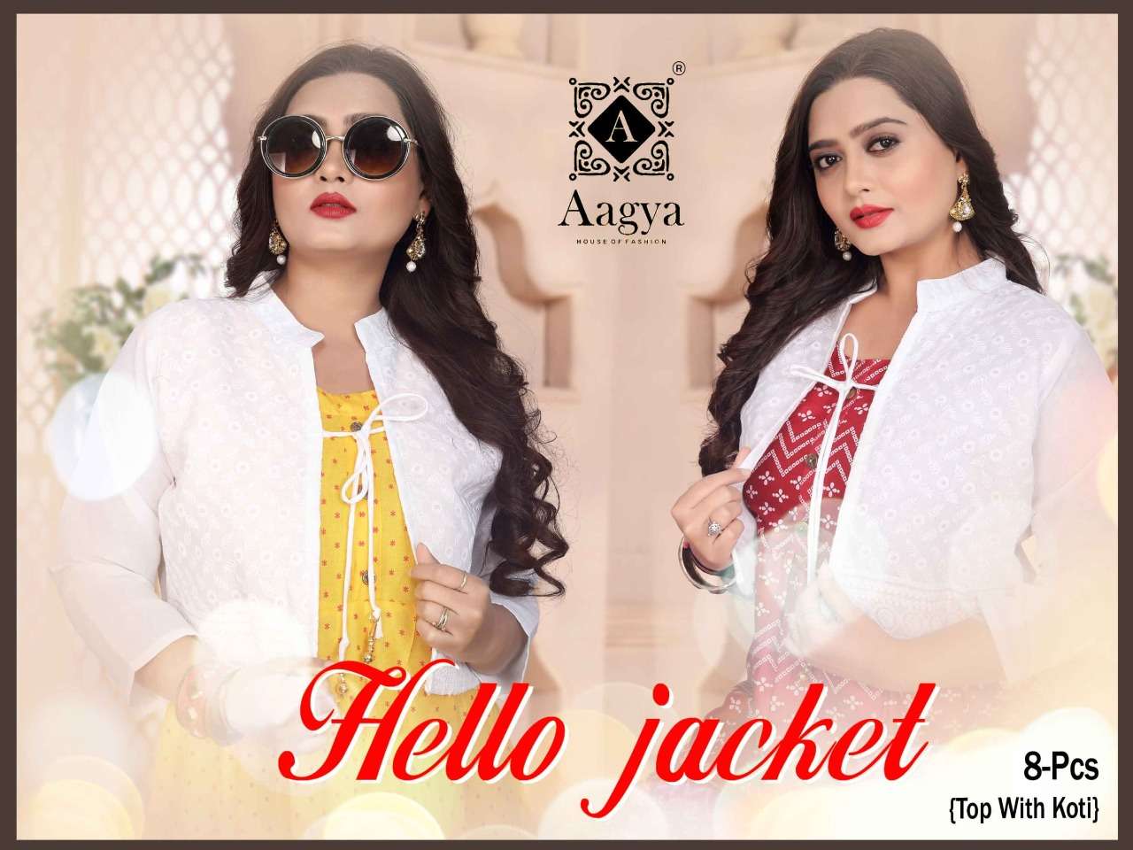 aagya hello jacket rayon fancy kurti