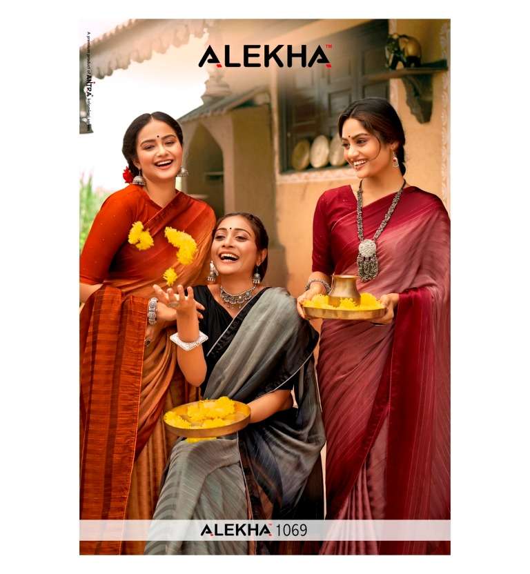 alekha 1069 design fancy pallu sarees wholesale 