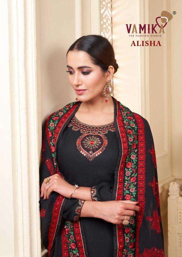 alisha by vamika rayon readymade plazzo style salwar kameez