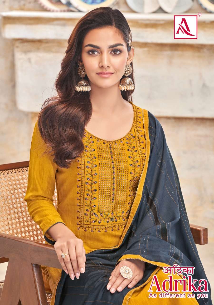 alok suit adrika cotton summer wear dress materials
