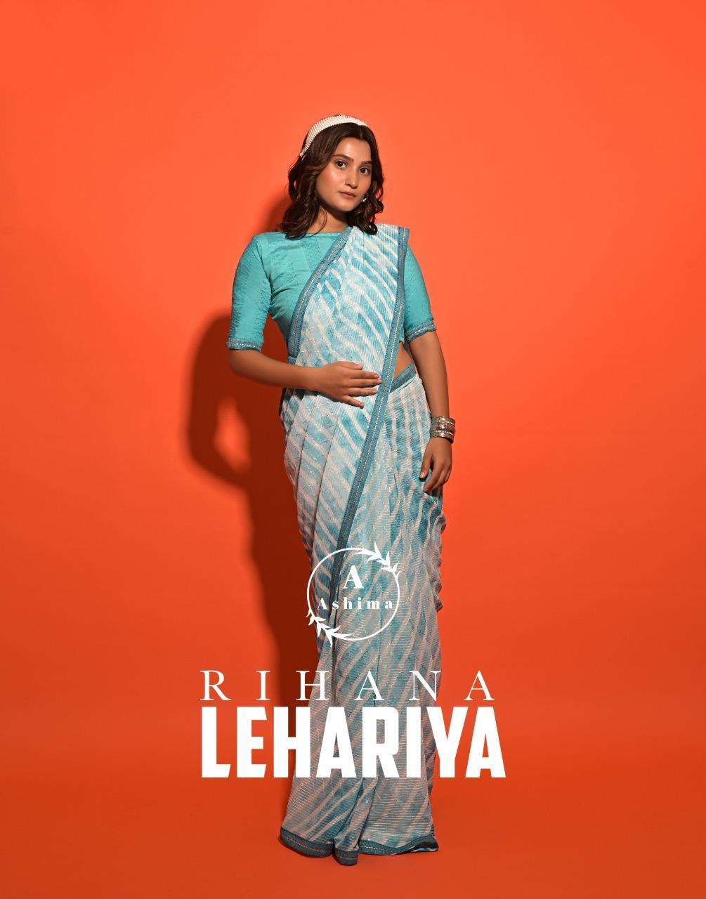 ashima riha lehariya georgette designer sarees