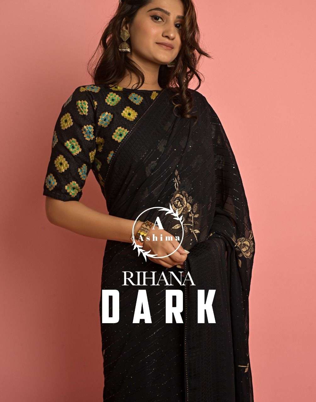 ashima rihanaaa dark georgette fancy sarees best rate online 