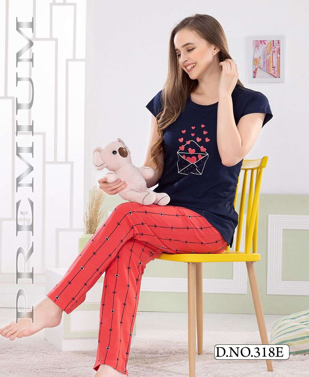 FASHION TALK VOL.318 Heavy Shinker Hosiery Cotton Night Suits CATALOG WHOLESALER BEST RATE