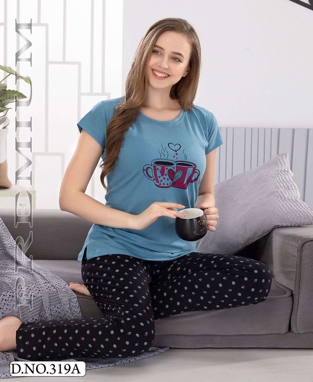 FASHION TALK  VOL.319 Heavy Shinker Hosiery Cotton Night Suits CATALOG WHOLESALER BEST RATE