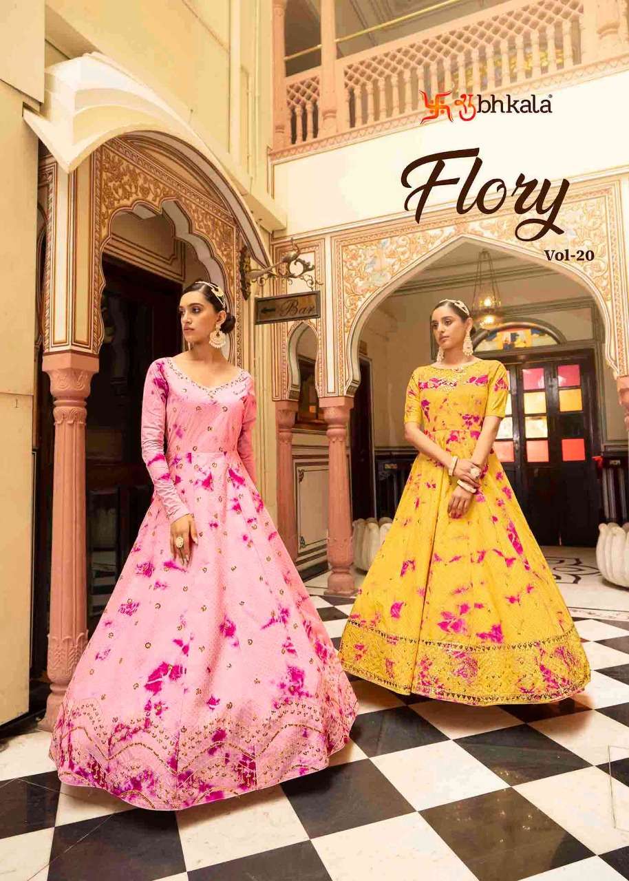 SHUBHKALA Flory Vol 20 Festival Style Long Anarkali style Gown Collection