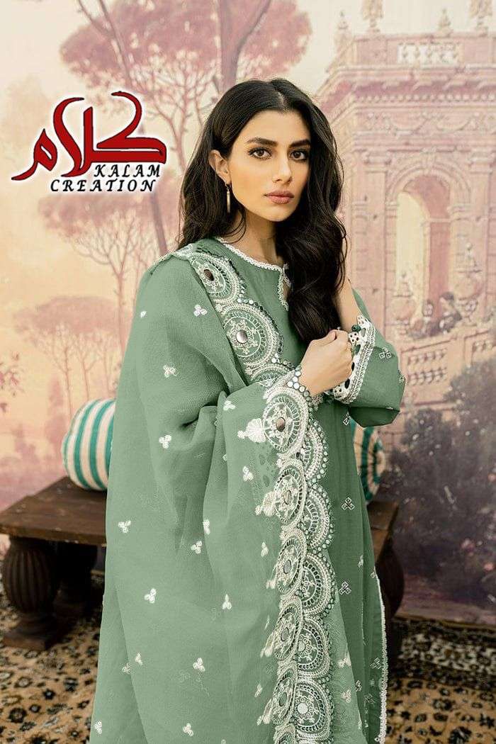 kalam creation d no 1109 georgette readymade pakistani dresses
