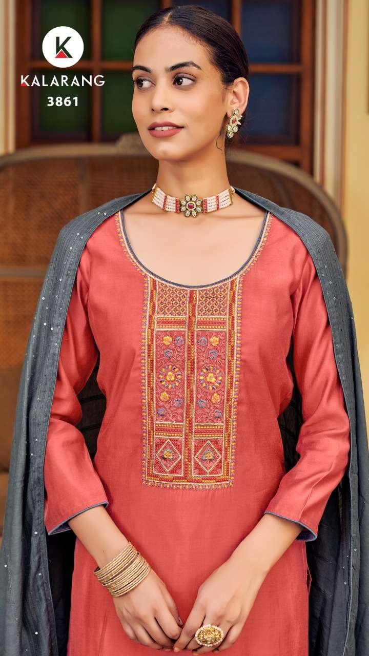 kalarang chhaya traditional wear ladies suits design 