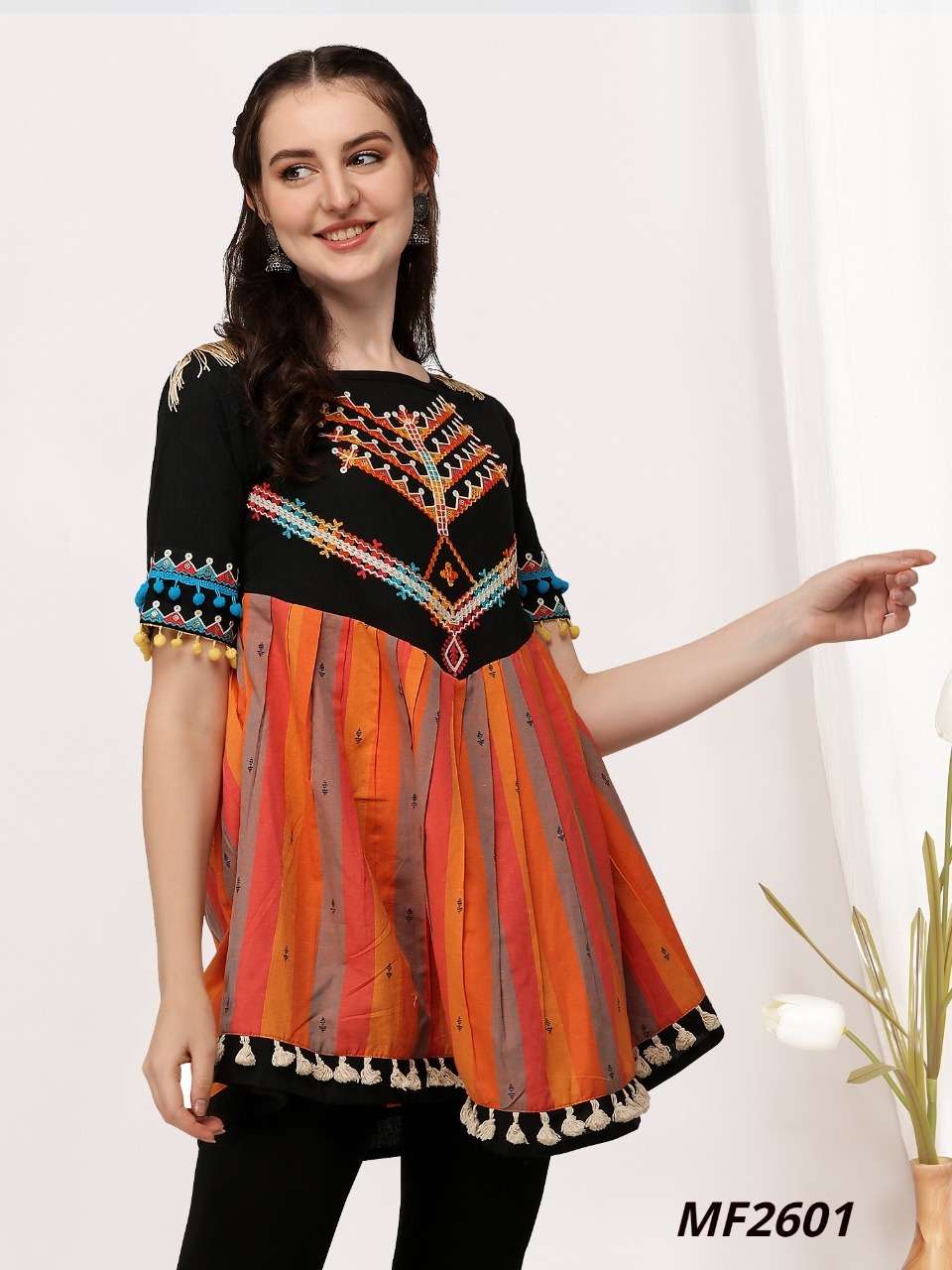 mesmora navrang female kedia collection long kedia tops for navratri