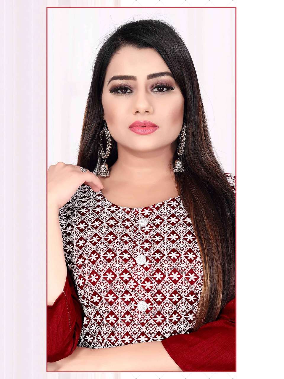 moksha by aagya fancy dola silk kurti collection