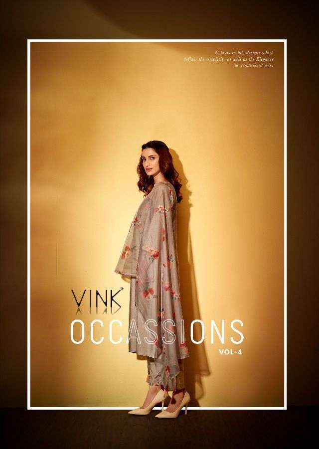 occasions vol 4 by vink party wear readymade 3 piece collection