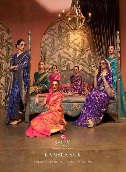 rajtex kaafila silk 249001-249007 series weaving silk fabulous sarees exports 